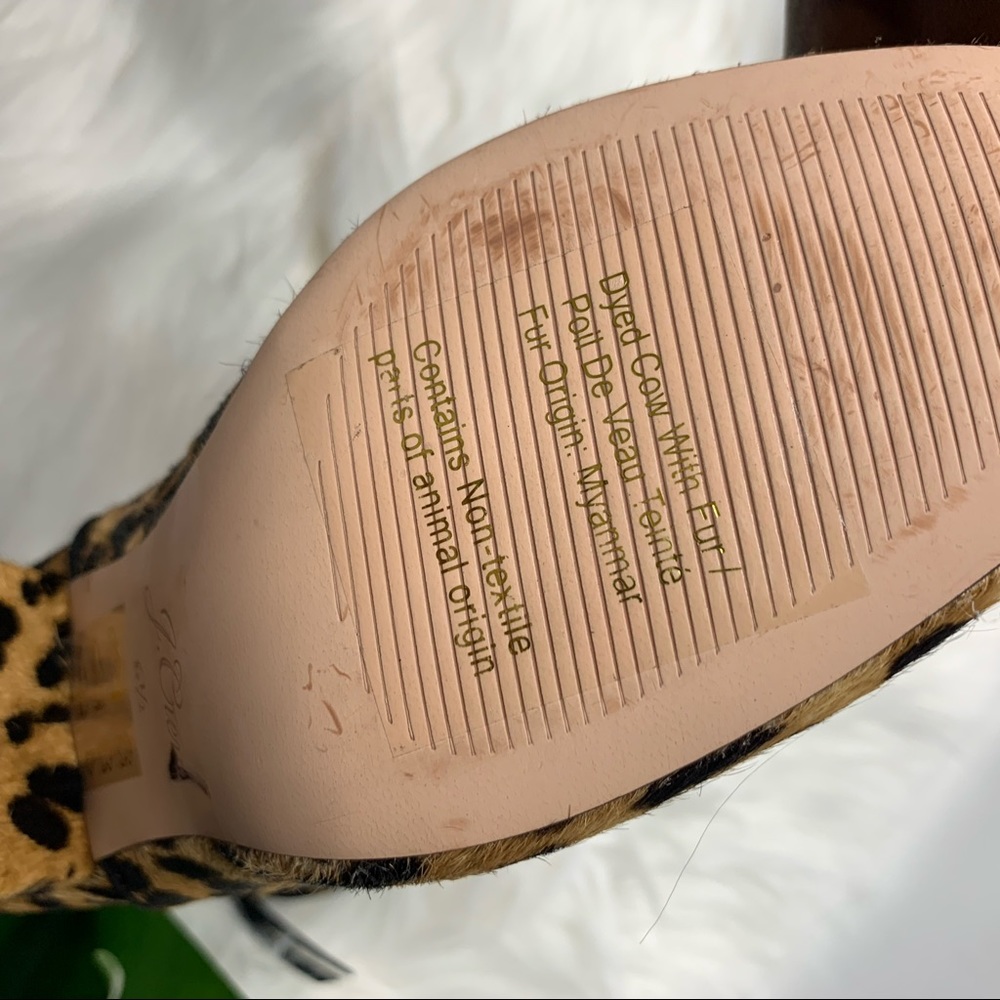 J.Crew Sadie Ankle Bootie Sahara Brown Calf Hair - Picture 3 of 8